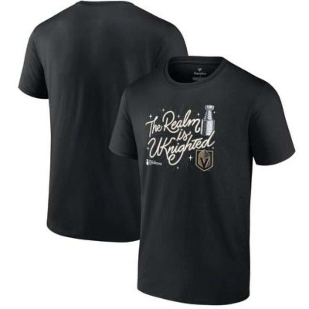 NWT Vegas Golden Knights Fanatics 2023 Stanley Cup Champion T-Shirt S 4HL130
